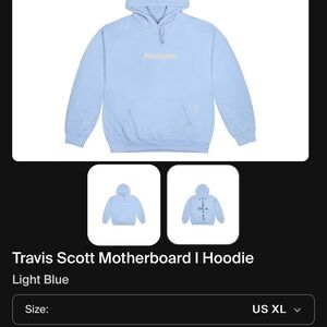Travis Scott Light Blue Hoodie